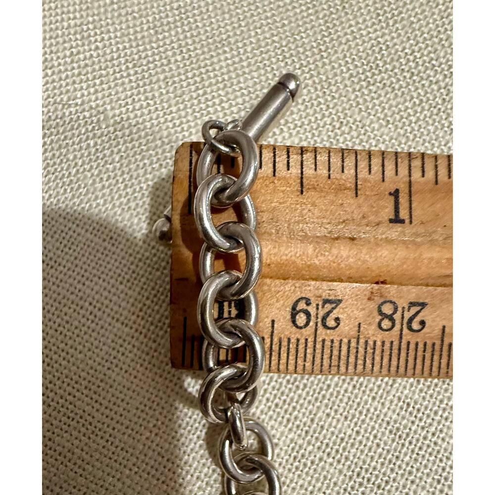Vintage Authentic Tiffany & Co Sterling 925 Toggle Bracelet 6.75” 25g COA - Picture 6 of 11